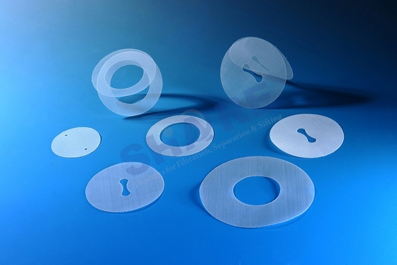 40 Micron Nylon Mesh Screen Cutted Shapes Disc For Injection Moulding Filters