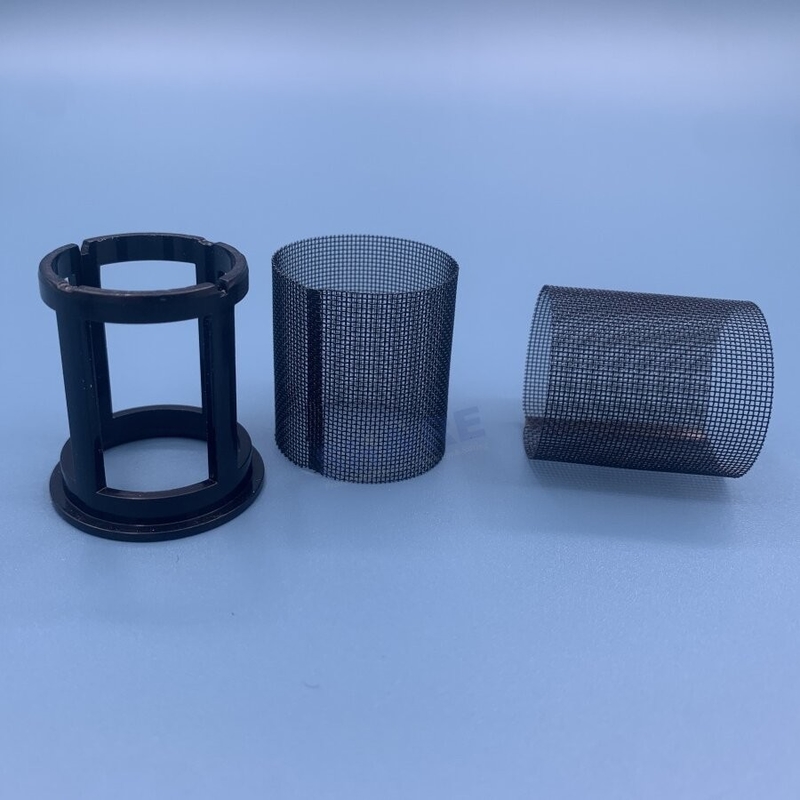 Ultrasonic Welded Black Nylon Mesh Tube Filter For Industry Filtration Removable